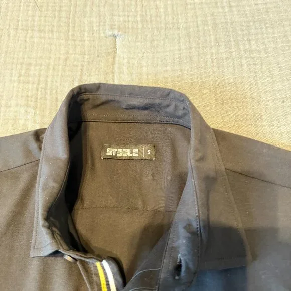 St33le short sleeve black button down - NWOT - Picture 4 of 5